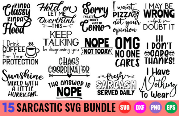 Download Sarcastic SVG Bundle | Sarcasm Bundle - Premium Resources